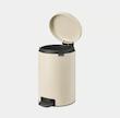 سطل زباله 12 لیتر برابانتیا هلند بژ مدل BRABANTIA NEWICON PEDAL BIN