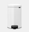 سطل زباله 12 لیتر برابانتیا هلند سفید مدل BRABANTIA NEWICON PEDAL BIN