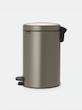 سطل زباله 12 لیتر برابانتیا هلند پلاتینیوم مدل BRABANTIA NEWICON PEDAL BIN
