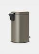 سطل زباله 12 لیتر برابانتیا هلند پلاتینیوم مدل BRABANTIA NEWICON PEDAL BIN