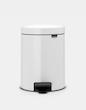 سطل زباله 5 لیتر برابانتیا هلند سفید مدل BRABANTIA NewIcon Pedal Bin