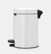 سطل زباله 3 لیتر برابانتیا هلند سفید مدل BRABANTIA NewIcon Pedal Bin