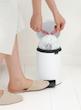 سطل زباله 3 لیتر برابانتیا هلند سفید مدل BRABANTIA NewIcon Pedal Bin