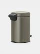 سطل زباله 3 لیتر برابانتیا هلند پلاتینیوم مدل BRABANTIA NewIcon Pedal Bin