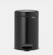 سطل زباله 3 لیتر برابانتیا هلند مشکی مدل BRABANTIA NewIcon Pedal Bin