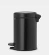 سطل زباله 3 لیتر برابانتیا هلند مشکی مدل BRABANTIA NewIcon Pedal Bin