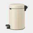 سطل زباله 3 لیتر برابانتیا هلند بژ مدل BRABANTIA NewIcon Pedal Bin