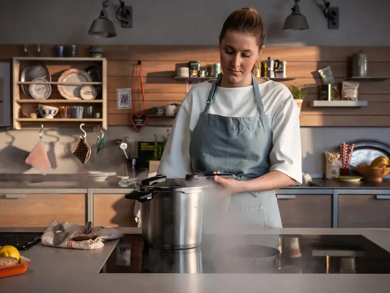 زودپز فیسلر آلمان همراه سبد بخار مدل Fissler Vitaquick Premium گنجایش 6 لیتر