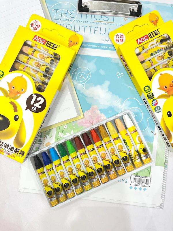 مداد شمعی وارداتی ۱۲رنگ