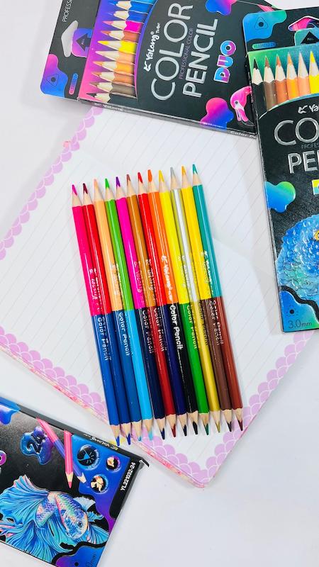 مداد رنگی ۲۴رنگ دو سر