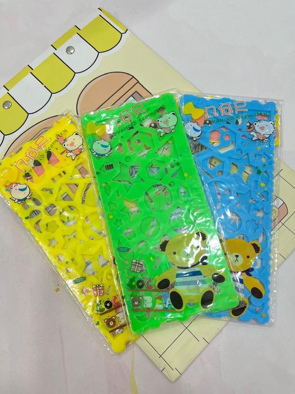 خط کش ژله ای شابلون دار دوتایی