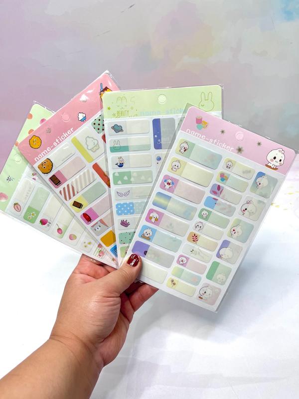 برچسب اسم ضدآب فانتزی