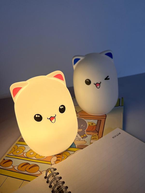 چراغ خواب سیلیکونی گربه 