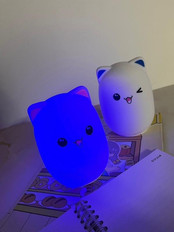 چراغ خواب سیلیکونی گربه 