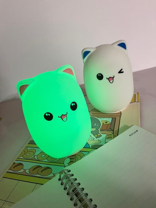 چراغ خواب سیلیکونی گربه 