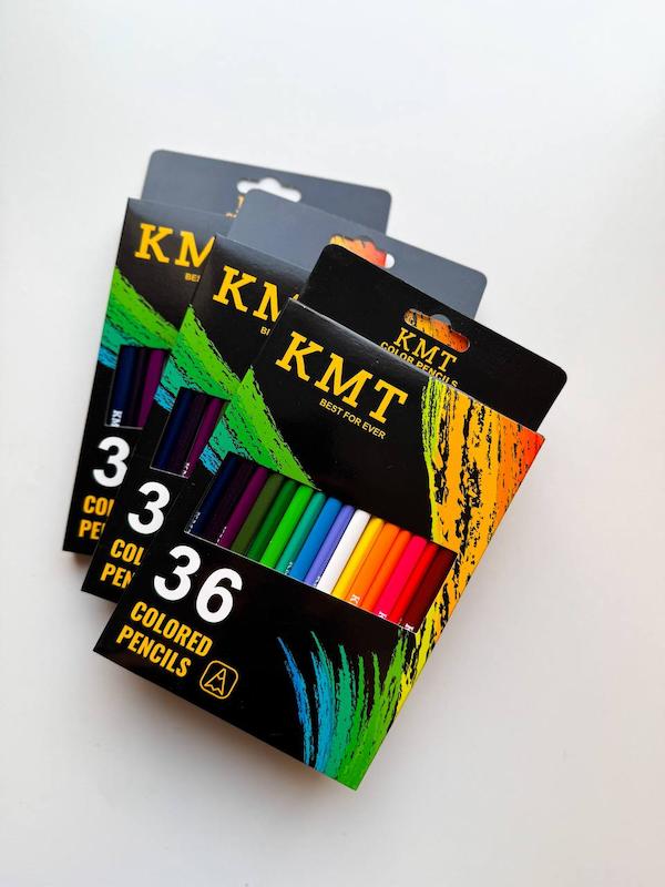 مداد رنگی ۳۶ رنگ KMT