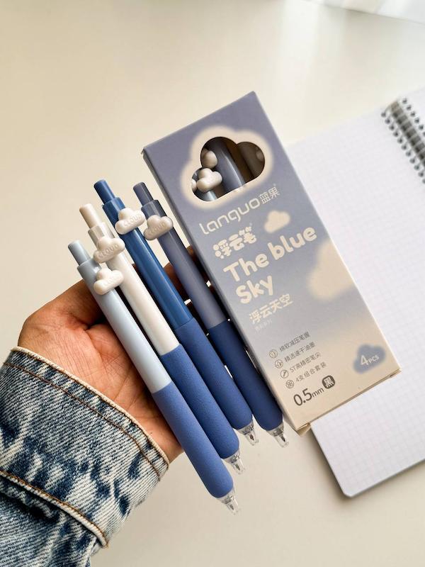 پک ۴ عددی رواننویس ابر لانگو(جوهر مشکی)