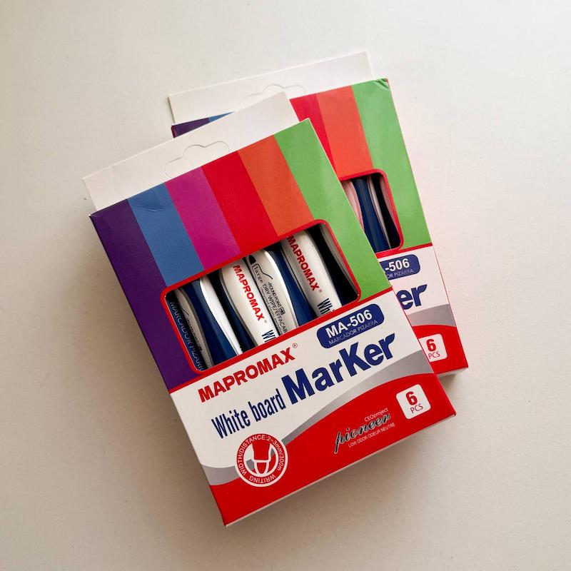 پک ماژیک وایت برد ماپرومکس(سایز معمولی)