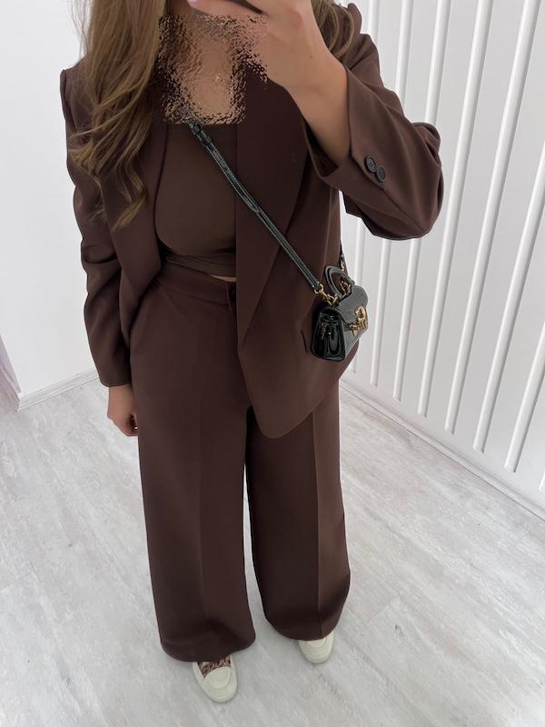 کت و شلوار FEMME قهوه ای