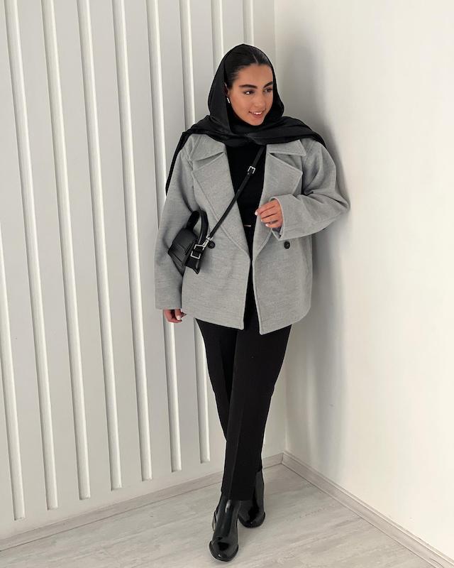 پالتو BECK طوسی روشن