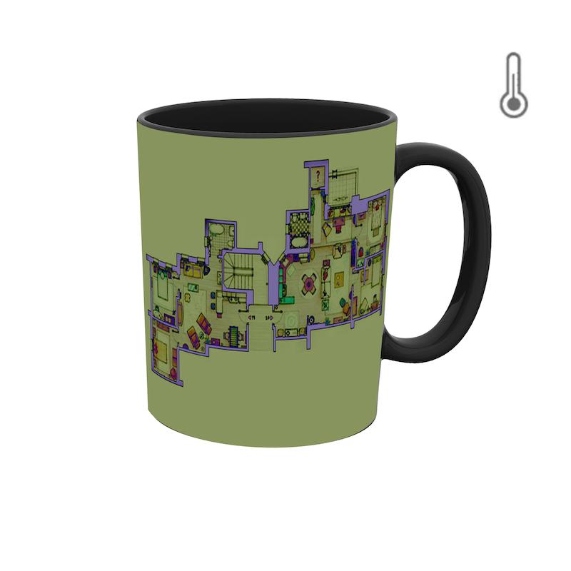 ماگ حرارتی طرح گرافیکی خانه سریال فرندز friends 