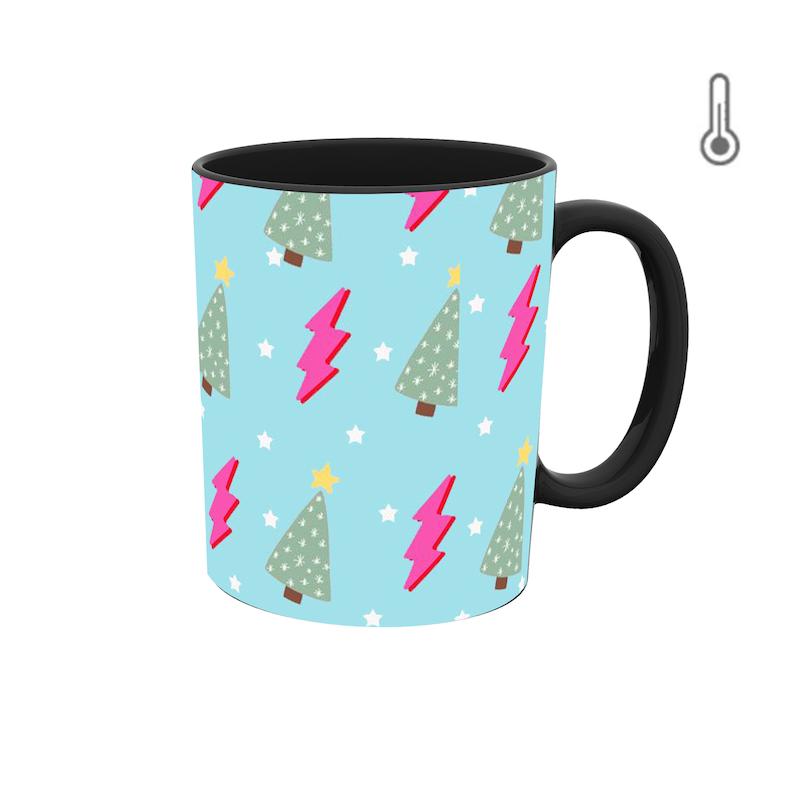 ماگ حرارتی طرح گرافیکی رنگی 