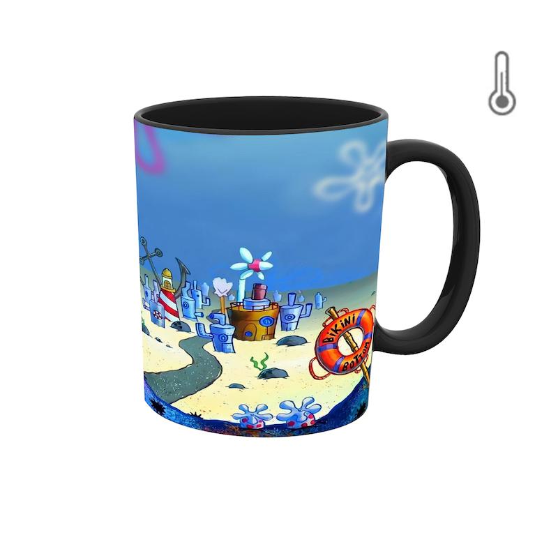 ماگ حرارتی طرح باب اسفنجی 