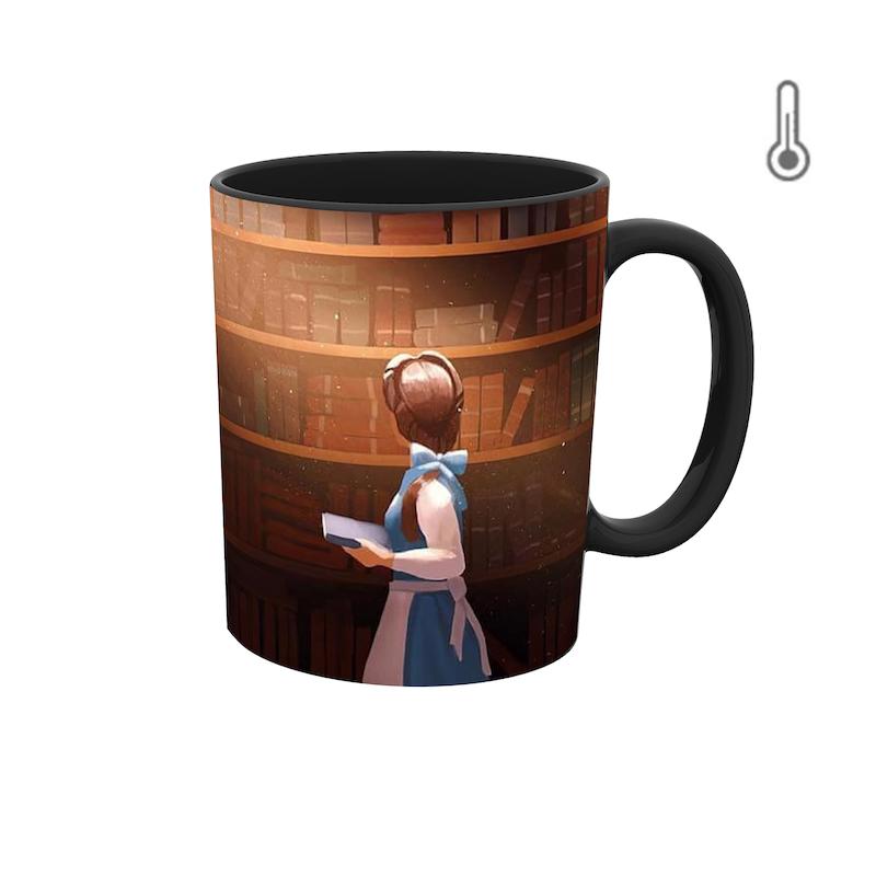 ماگ حرارتی طرح انیمیشن دیو و دلبر 