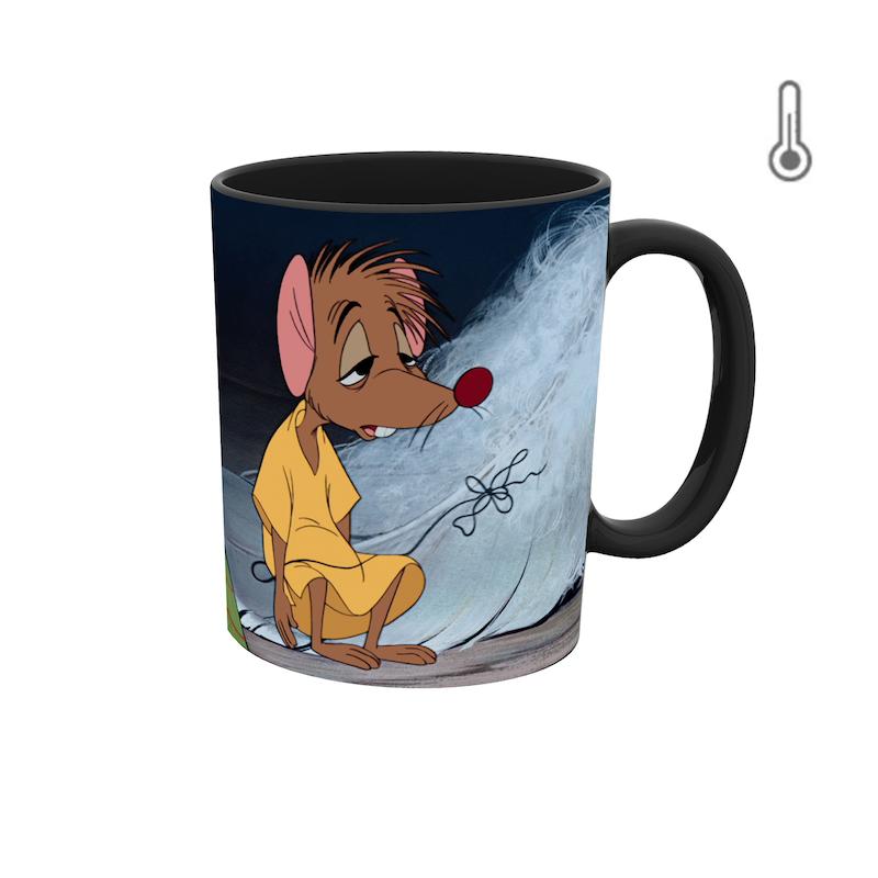 ماگ حرارتی طرح انیمیشن سیندرلا موش کیوت