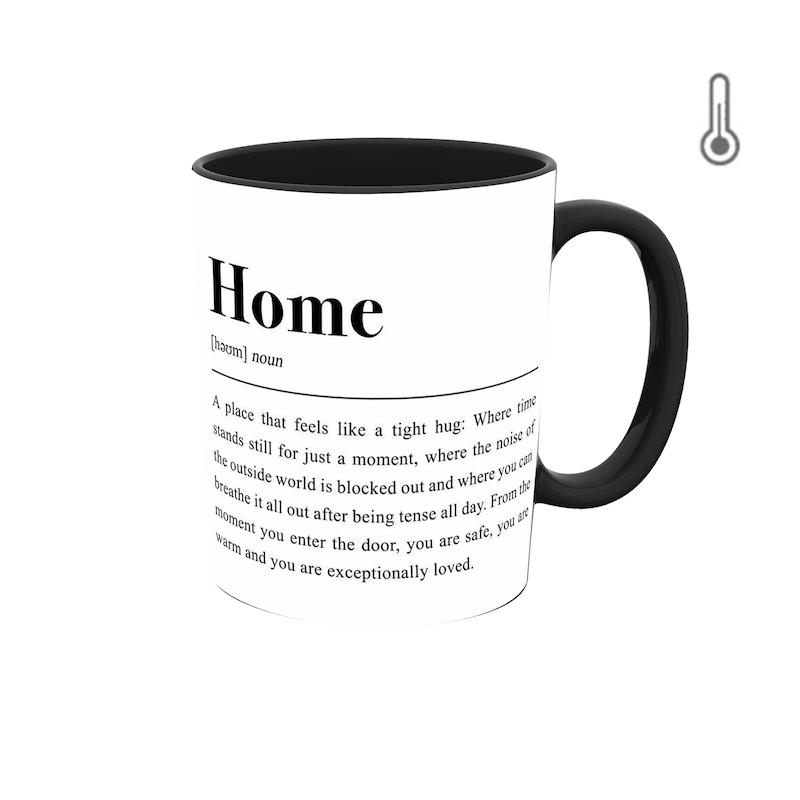 ماگ حرارتی طرح متن خانه home 