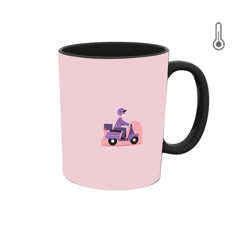 ماگ حرارتی طرح گرافیکی ایکون پیک موتوری 