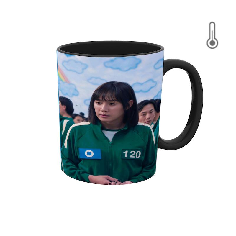 ماگ حرارتی طرح اسکویید گیم بازیکن 120