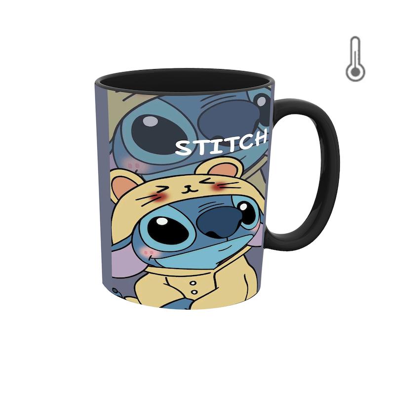 ماگ حرارتی طرح والپیپر کارتون استیچ 