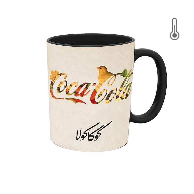 ماگ حرارتی طرح گرافیکی  کوکاکولا ایرانی