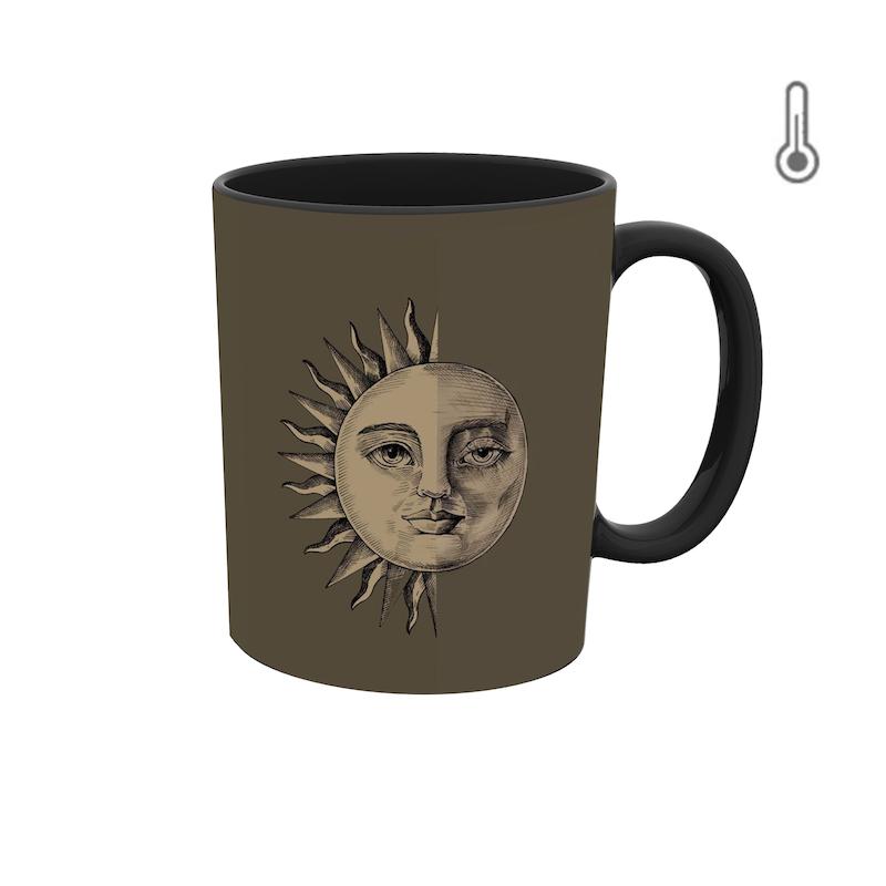 ماگ حرارتی طرح والپیپر ماه و خورشید