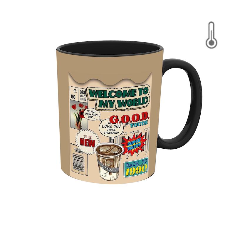 ماگ حرارتی طرح گرافیکی قهوه و کافی