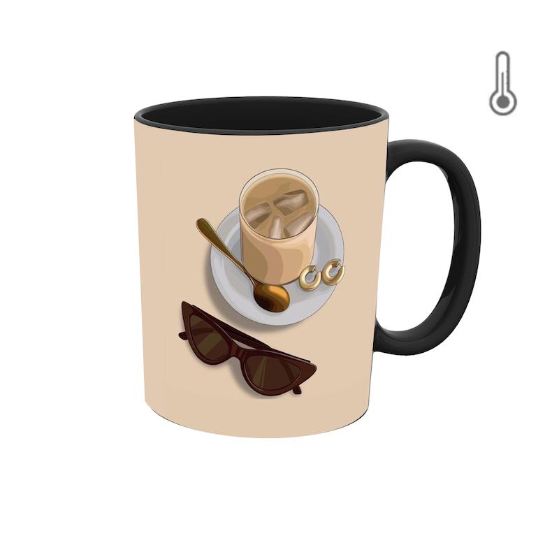 ماگ حرارتی طرح گرافیکی قهوه و کافی