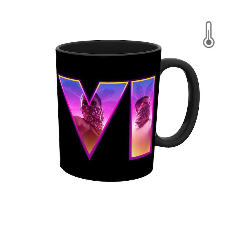 ماگ حرارتی طرح بازی جی تی ای GTA VI