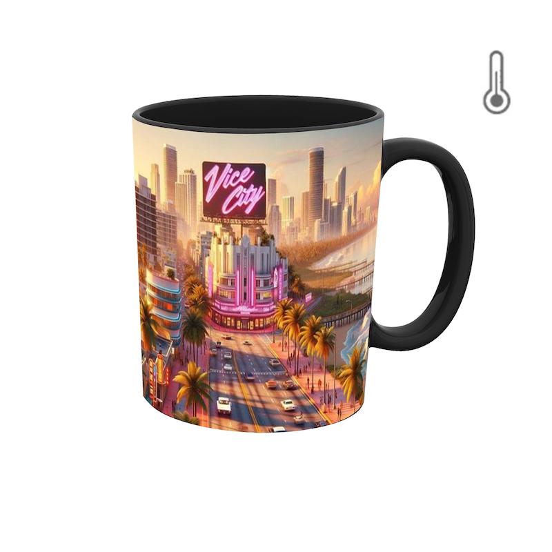 ماگ حرارتی طرح بازی جی تی ای GTA VI