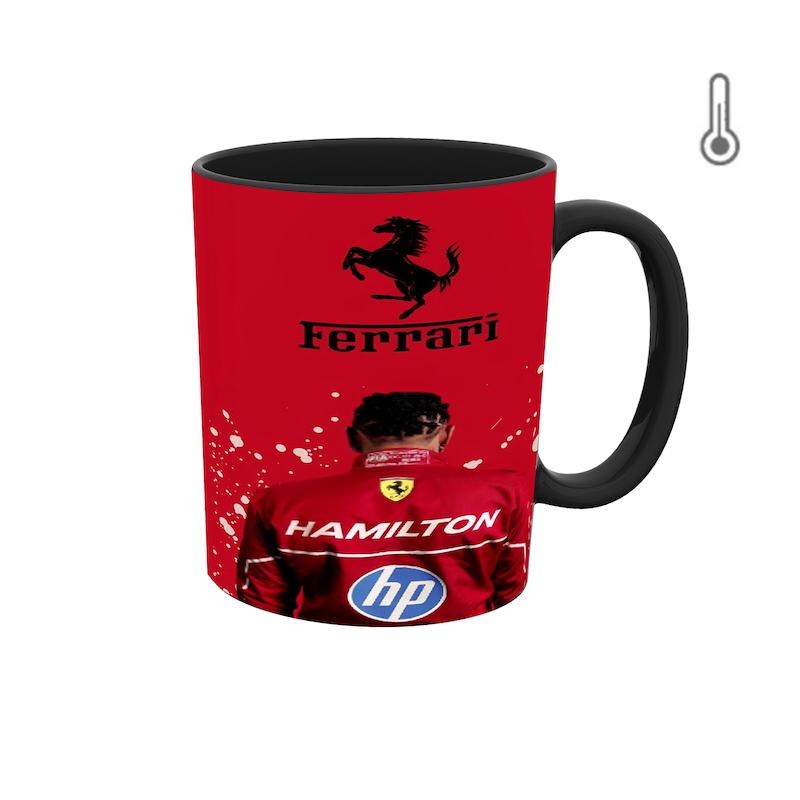 ماگ حرارتی طرح فرمول 1 ماشین فراری و همیلتون