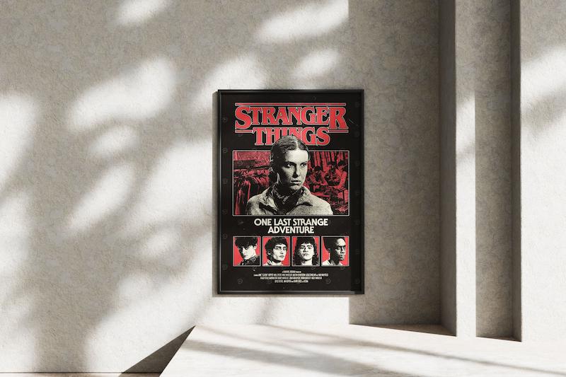 قاب عکس دیواری مدل سریال استرنجرتینگ