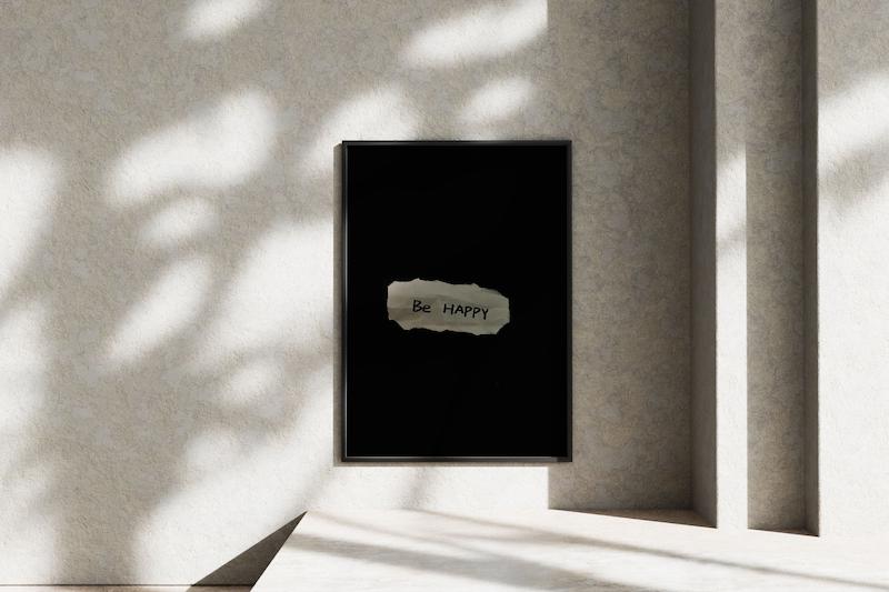 قاب عکس دیواری مدل گرافیکی جمله انگیزشی