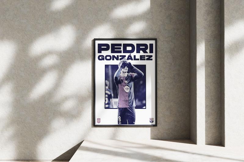 قاب عکس دیواری مدل پدری بارسلونا