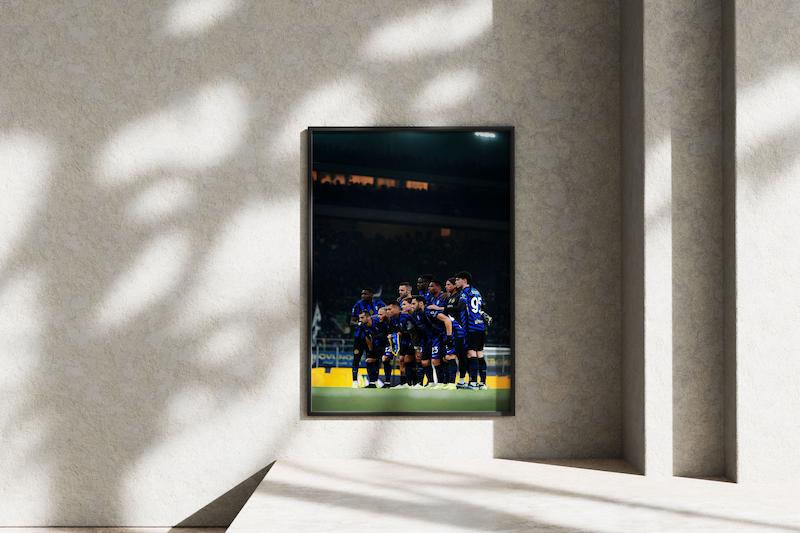 قاب عکس دیواری مدل تیم اینترمیلان