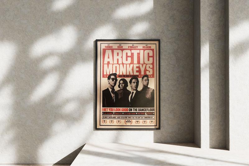 قاب عکس دیواری مدل پوستر ارکتیک مانکیز