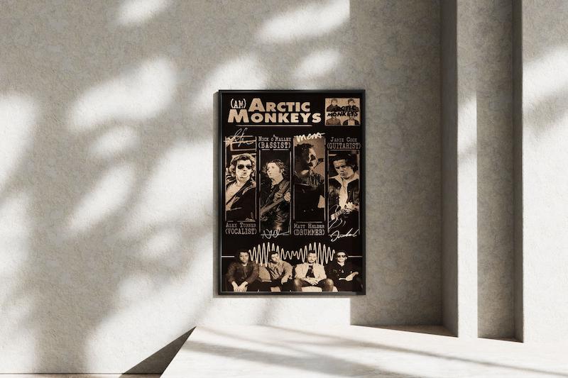 قاب عکس دیواری مدل پوستر ارکتیک مانکیز