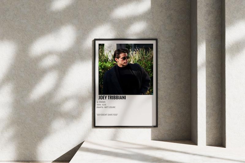 قاب عکس دیواری مدل پوستر سریال فرندز جویی