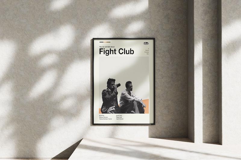 قاب عکس دیواری مدل فیلم فایت کلاب FIGHT CLUB
