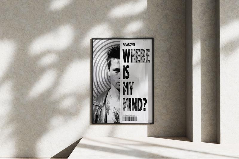 قاب عکس دیواری مدل فیلم فایت کلاب FIGHT CLUB