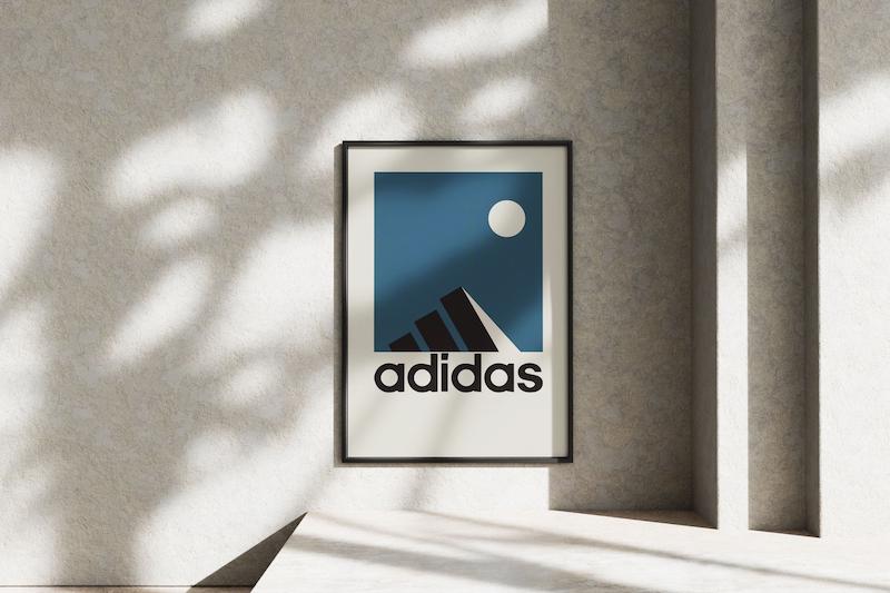 قاب عکس دیواری مدل پوستر آدیداس Adidas